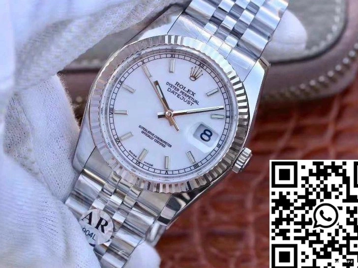 AR White 116234 Comfortable 36mm 632 Rolex Enamel Datejust Dial Factory 0714